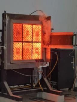 BS476-7 Bouwmaterialen Laboratoriale testapparatuur Testapparatuur voor oppervlakte-vlamverspreiding Vlambaarheidsmachine