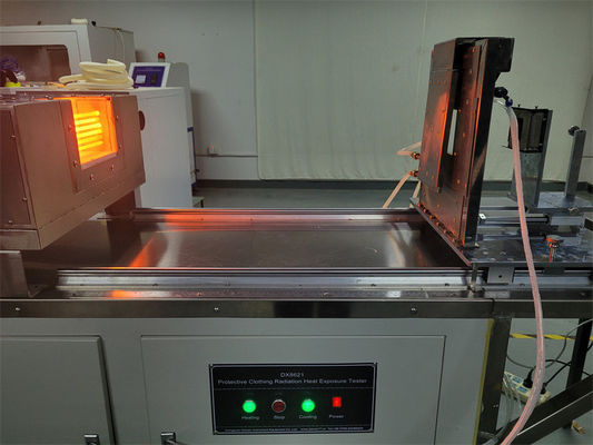ENGELSE ISO 6942 van de de Hitteblootstelling van de Beschermende Kledingsstraling het Meetapparaatbrand het Testen Materiaal