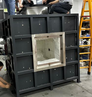 Hoog nauwkeurige stalen structuur vuurvaste coating testoven