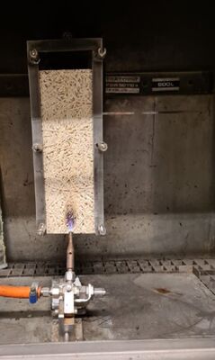 EN ISO 11925 Vlamtest van Bouwmaterialen - Test met Enkele Vuurbron