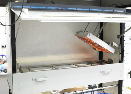 ISO 9239-1 Vlamtestapparatuur voor vloerstraling met warmteflux