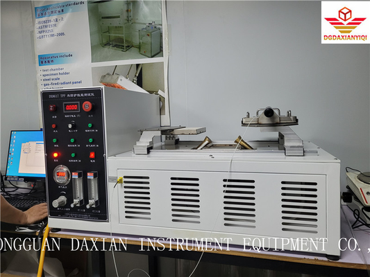 Laboratoriumproefmachine TPP Brandproef volgens ASTM F2700