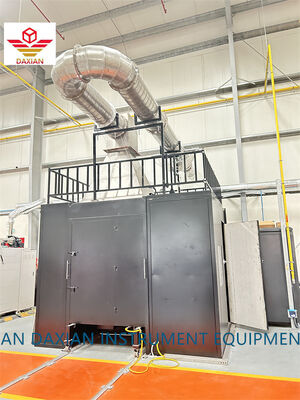 SBI-testapparaat EN 13823 Laboratoriaal vuurproefapparaat voor een enkele brandende stof